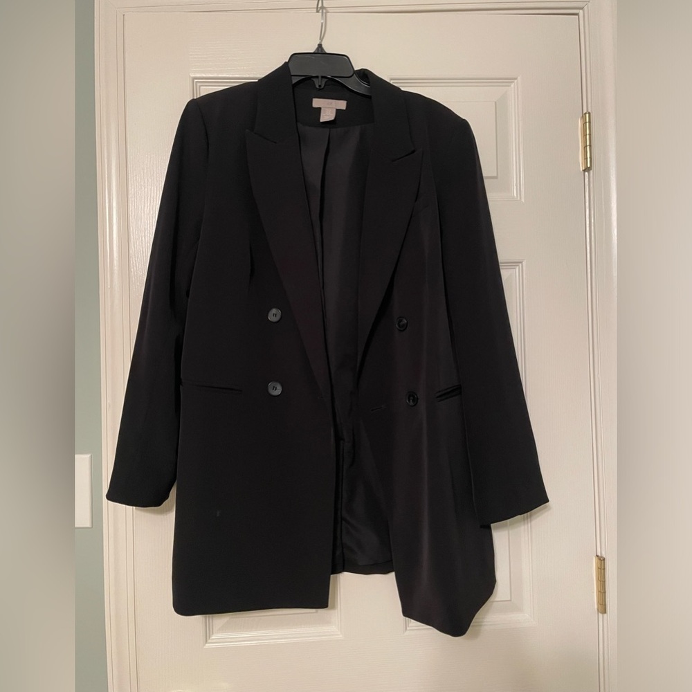 H&M Black Oversized Blazer